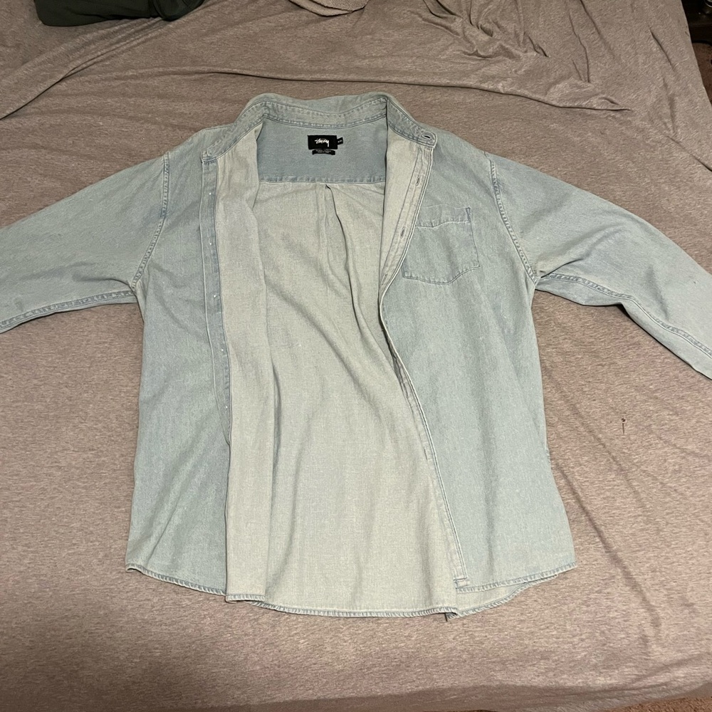Vintage Stussy Demin Button Up XXL